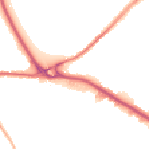 Night-time road noise heatmap for WS10 8RD