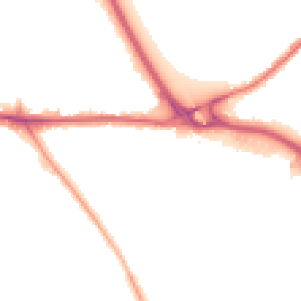 Night-time road noise heatmap for WS10 8RG