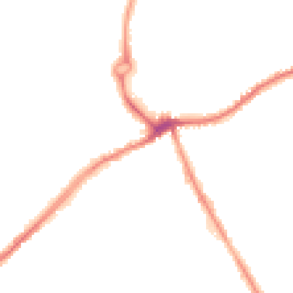 Night-time road noise heatmap for WS10 8SY
