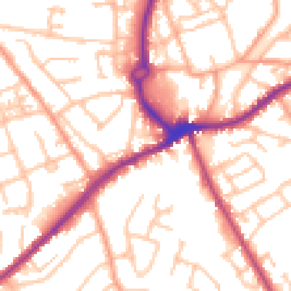 Daytime road noise heatmap for WS10 8TB