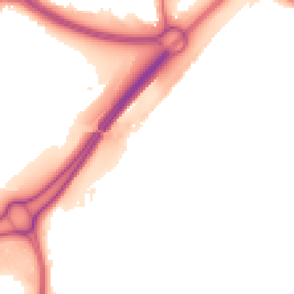 Night-time road noise heatmap for WS10 8UD