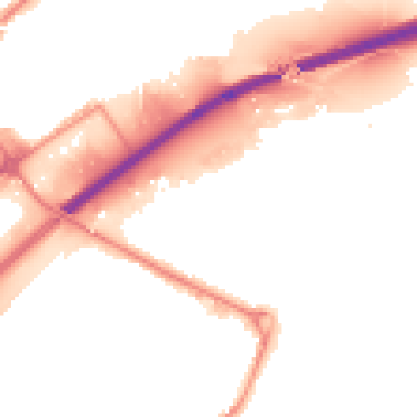 Night-time road noise heatmap for WS10 8YH