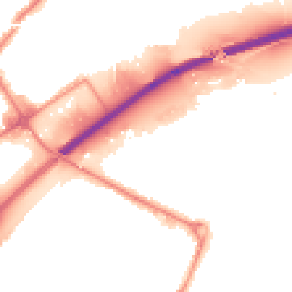Night-time road noise heatmap for WS10 8YQ