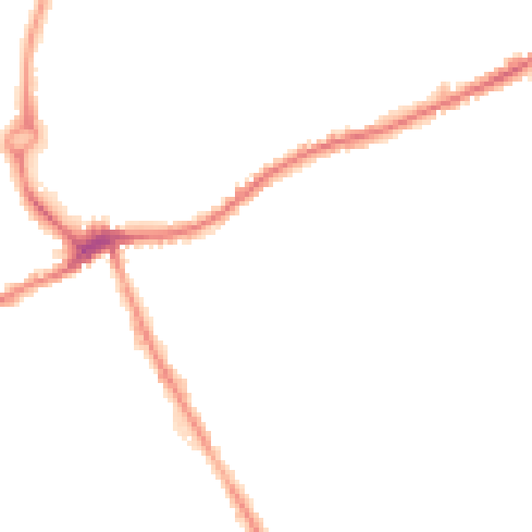 Night-time road noise heatmap for WS10 9JH