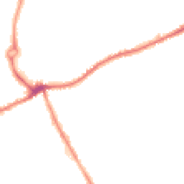 Night-time road noise heatmap for WS10 9JQ