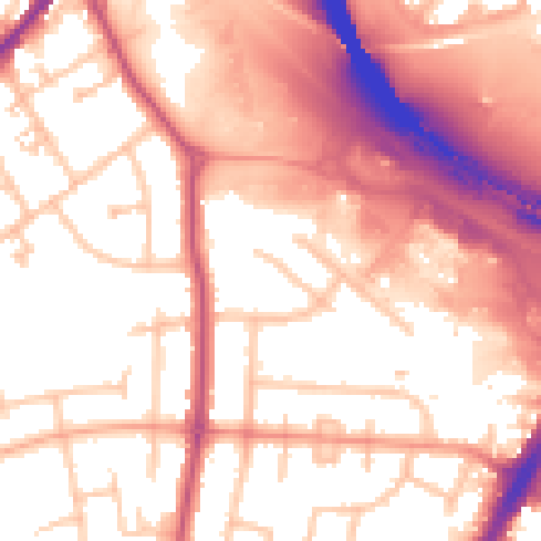 Daytime road noise heatmap for WS10 9PX