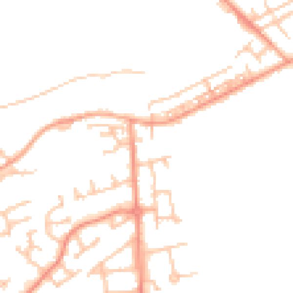 Daytime road noise heatmap for WS12 0HX