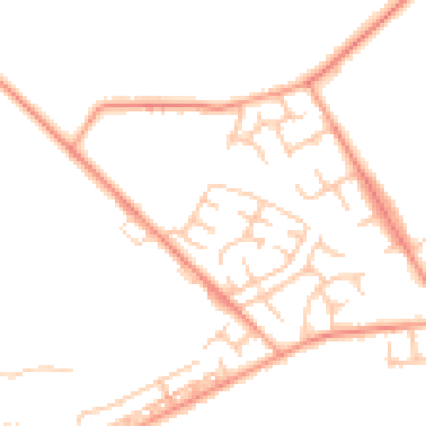 Daytime road noise heatmap for WS12 0JL