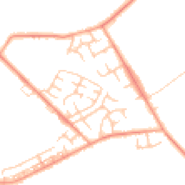Daytime road noise heatmap for WS12 0JT