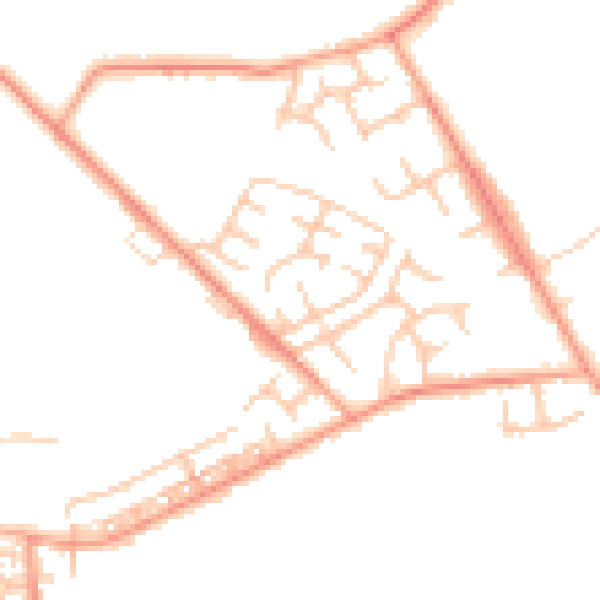 Daytime road noise heatmap for WS12 0JX
