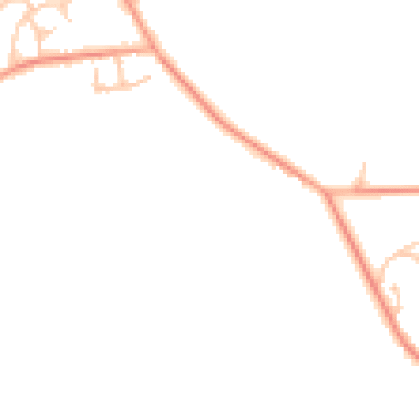 Daytime road noise heatmap for WS12 0PY