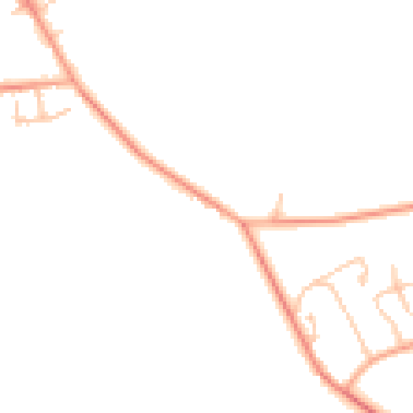 Daytime road noise heatmap for WS12 0PZ