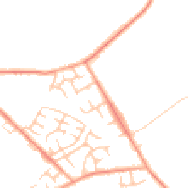 Daytime road noise heatmap for WS12 0QH