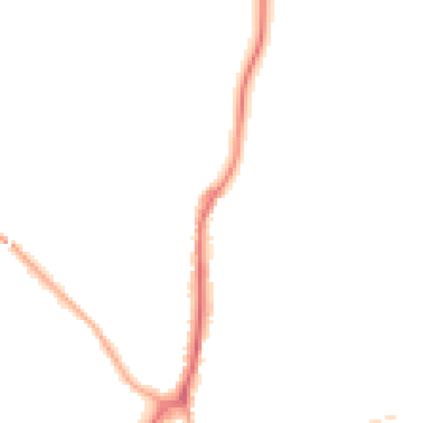 Night-time road noise heatmap for WS12 1DP
