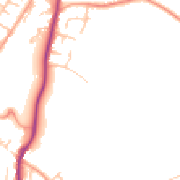 Daytime road noise heatmap for WS12 1TH