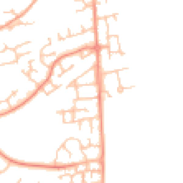 Daytime road noise heatmap for WS12 2AB