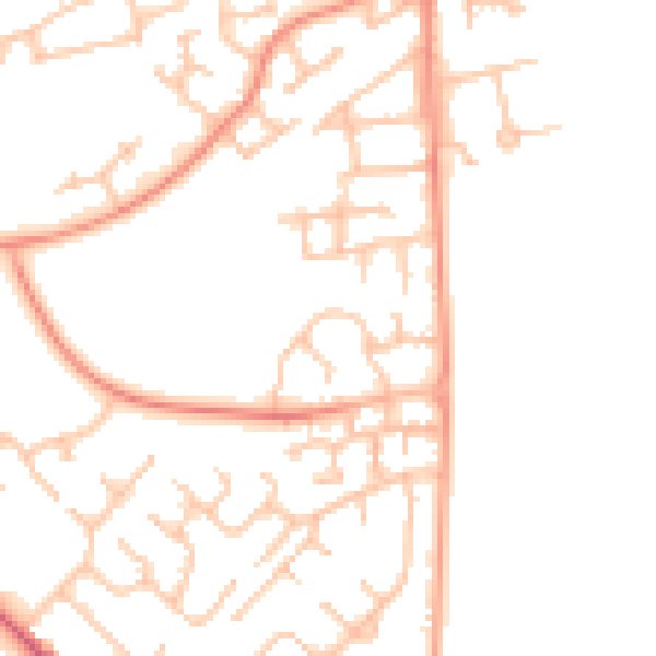 Daytime road noise heatmap for WS12 2GR