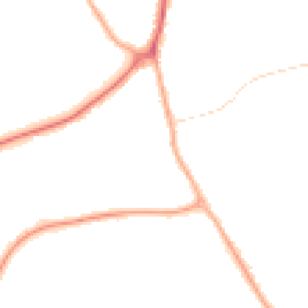 Night-time road noise heatmap for WS12 2GU