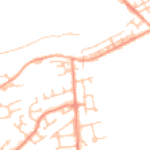Daytime road noise heatmap for WS12 2HU