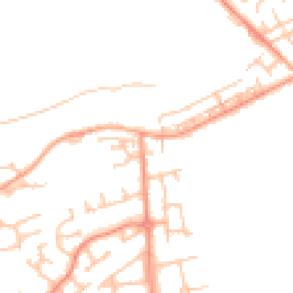 Daytime road noise heatmap for WS12 2HW