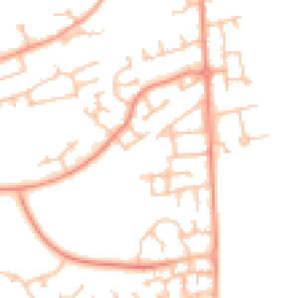 Daytime road noise heatmap for WS12 2RZ