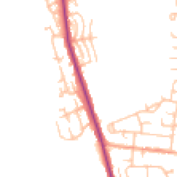 Daytime road noise heatmap for WS12 4NA