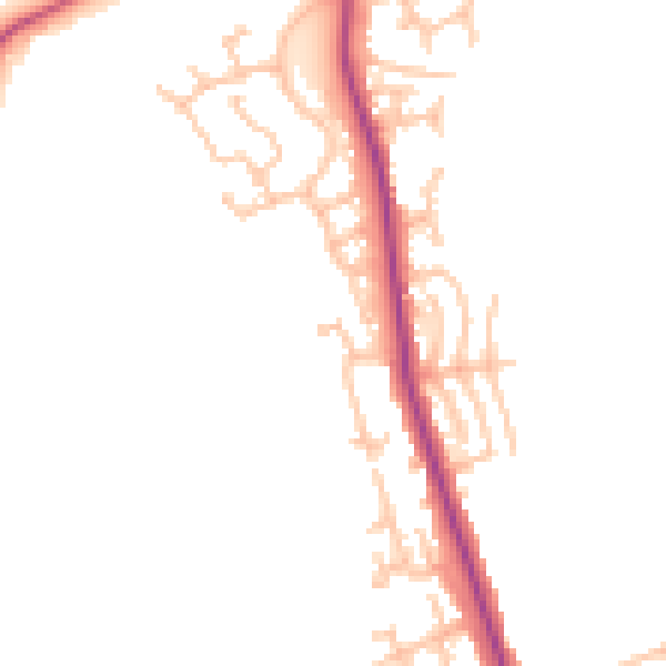 Daytime road noise heatmap for WS12 4QT