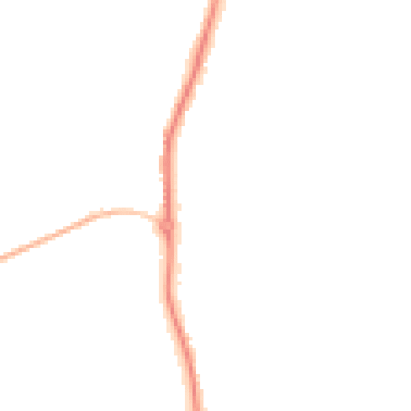 Night-time road noise heatmap for WS12 4TD