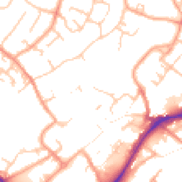 Daytime road noise heatmap for WS13 6AD
