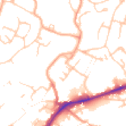 Daytime road noise heatmap for WS13 6AF