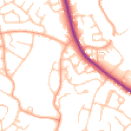 Daytime road noise heatmap for WS13 6AL
