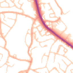 Daytime road noise heatmap for WS13 6AN