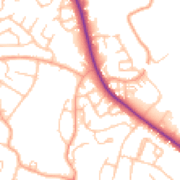 Daytime road noise heatmap for WS13 6AP