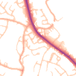Daytime road noise heatmap for WS13 6AU