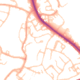 Daytime road noise heatmap for WS13 6AW