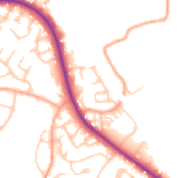 Daytime road noise heatmap for WS13 6AY