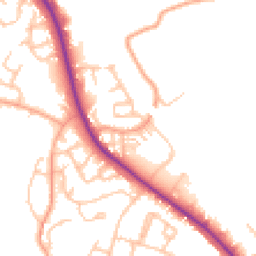Daytime road noise heatmap for WS13 6BA