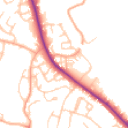 Daytime road noise heatmap for WS13 6BB