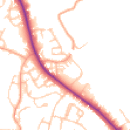 Daytime road noise heatmap for WS13 6BE