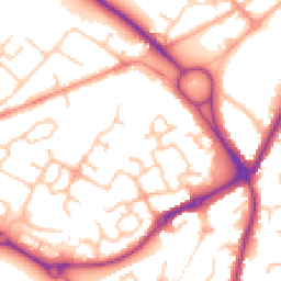 Daytime road noise heatmap for WS13 6BF