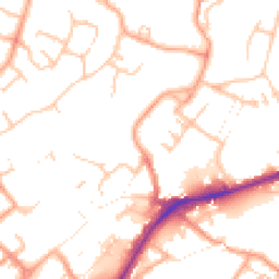 Daytime road noise heatmap for WS13 6BN