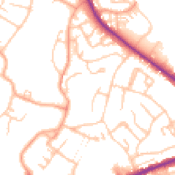 Daytime road noise heatmap for WS13 6BW