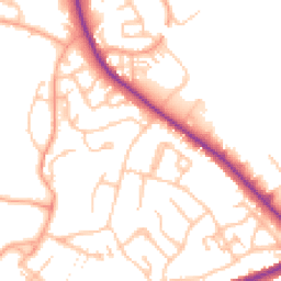 Daytime road noise heatmap for WS13 6BX