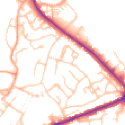 Daytime road noise heatmap for WS13 6BZ