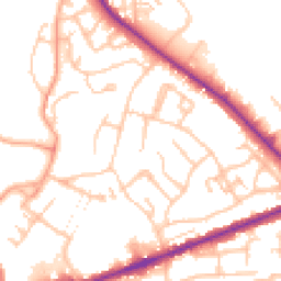 Daytime road noise heatmap for WS13 6DA