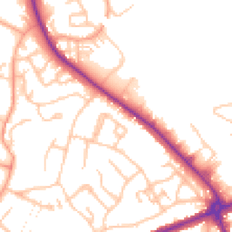 Daytime road noise heatmap for WS13 6DB