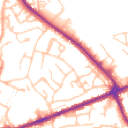 Daytime road noise heatmap for WS13 6DE