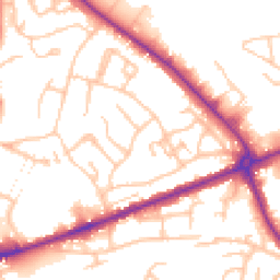Daytime road noise heatmap for WS13 6DF