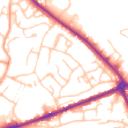 Daytime road noise heatmap for WS13 6DG