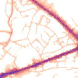 Daytime road noise heatmap for WS13 6DJ